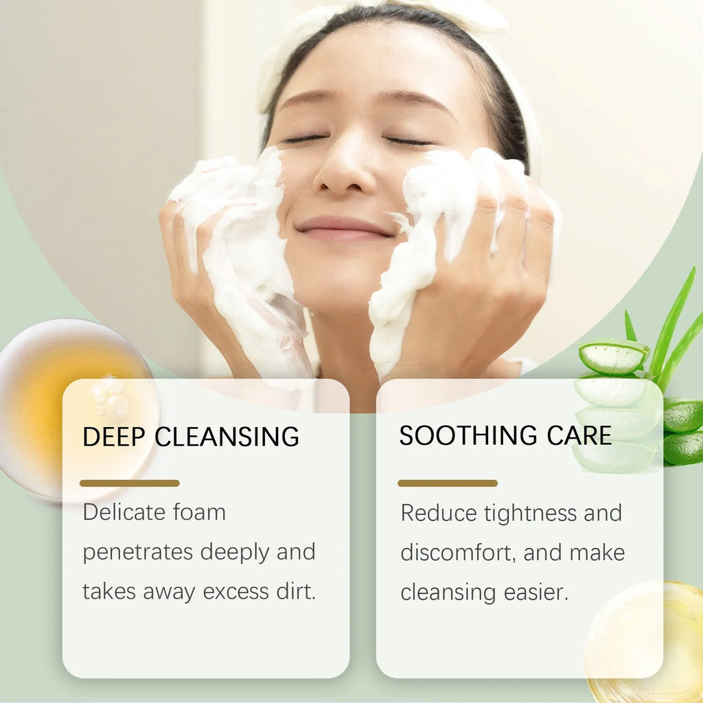120g tube of Centella Asiatica Soothing Facial Cleanser with gel cream texture.