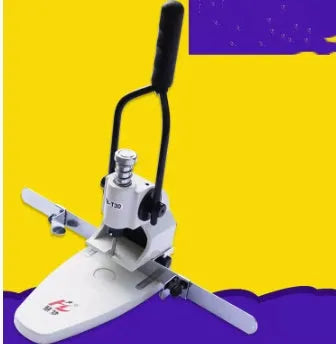 T30 single hole manual punching machine on a desk with adjustable hole pitch and edge distance control