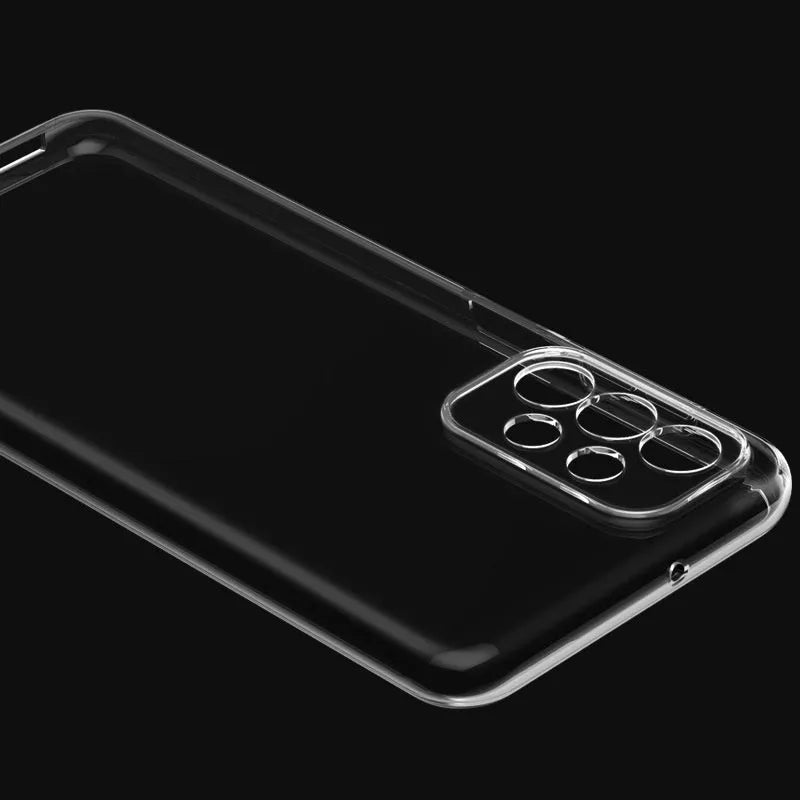 Transparent TPU phone case for Samsung with shockproof fine hole design and all-inclusive cover