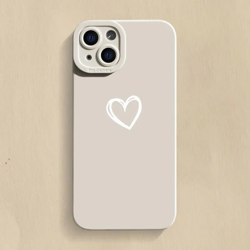Silicone phone case with Cat's Eye pattern for iPhone 16 to 11 series, beige colour