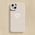 Silicone phone case with Cat's Eye pattern for iPhone 16 to 11 series, beige colour