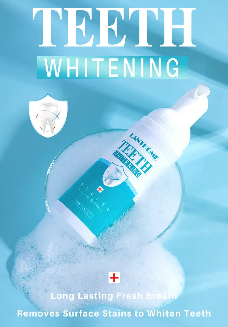 Teeth whitening mousse oral cleaning foam 50ml for adults