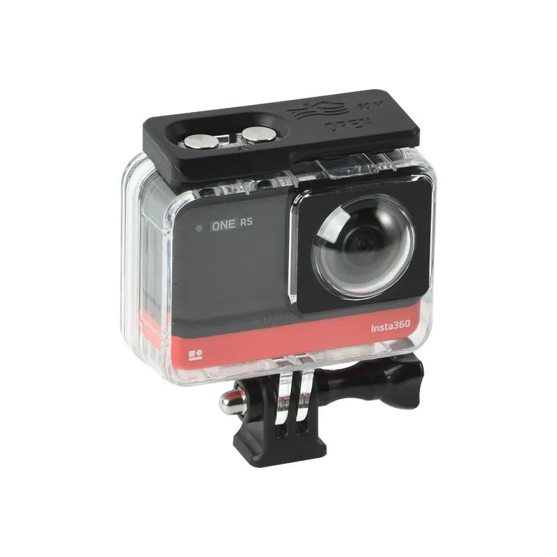 Insta360 One RS panoramic camera transparent waterproof housing case
