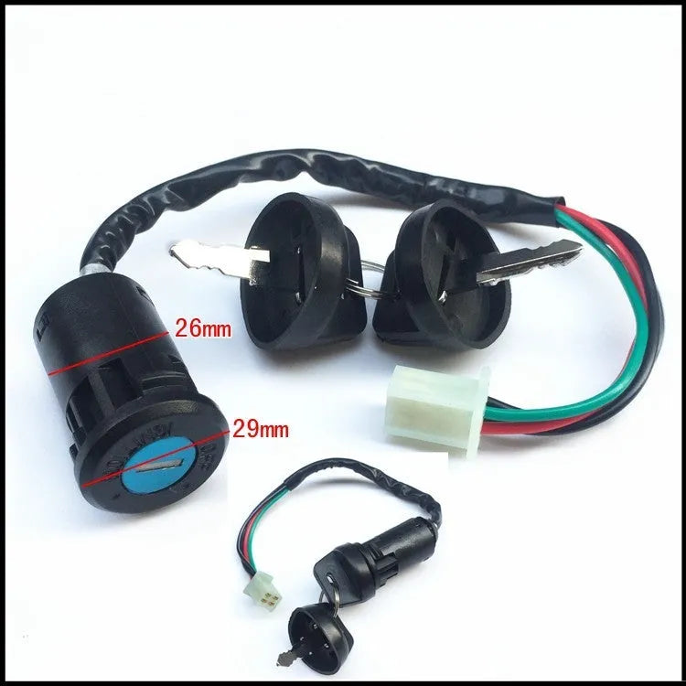 Waterproof electric door lock for car accessories with plastic housing