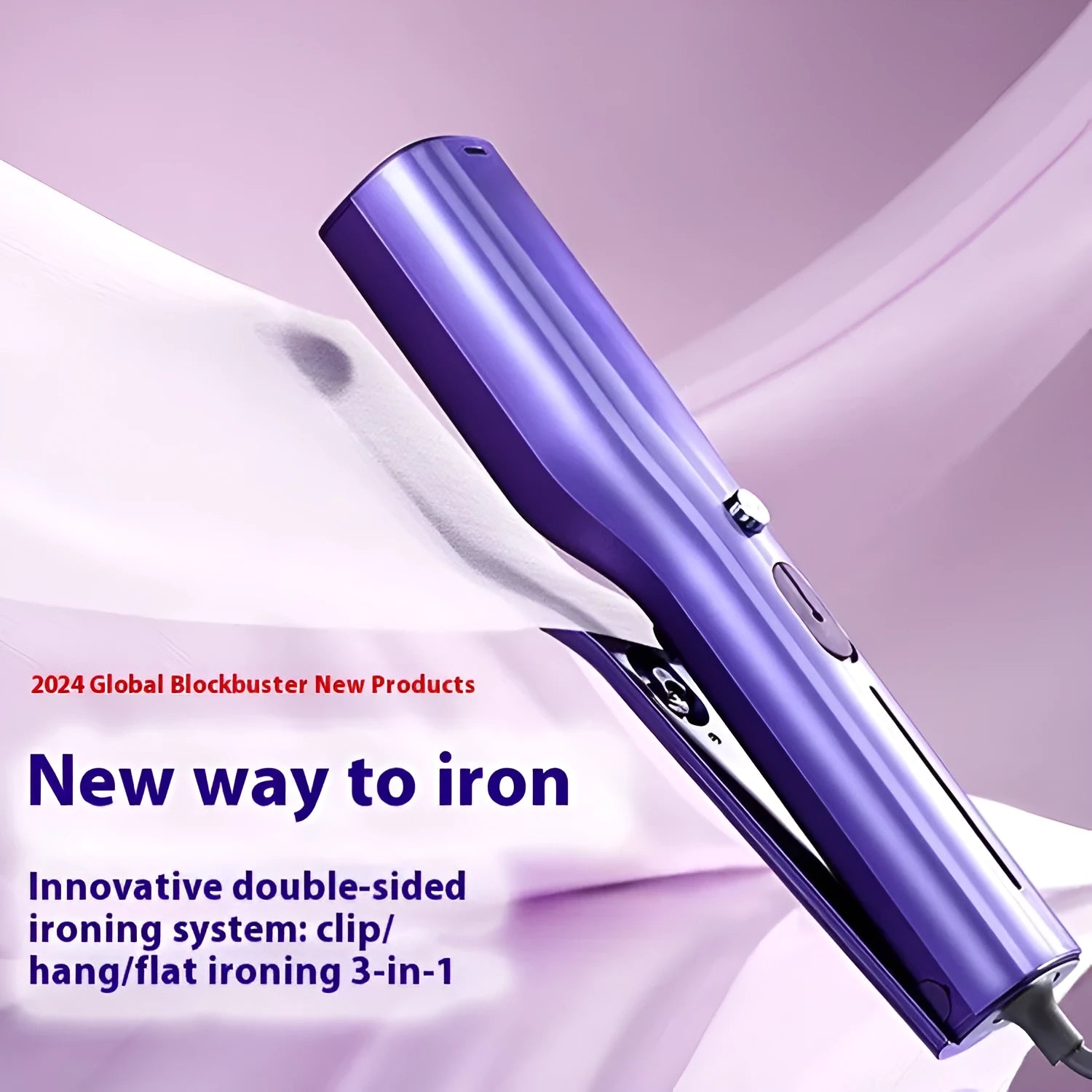 Handheld garment steamer and portable pressing machine with AI temperature control display
