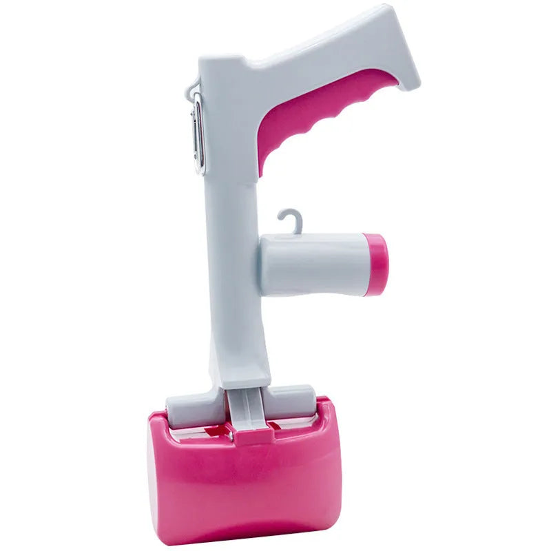 Portable plastic toilet picker for cats and dogs in black colour