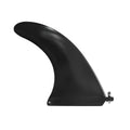 SUP paddle with large removable plastic fish fins on a white background