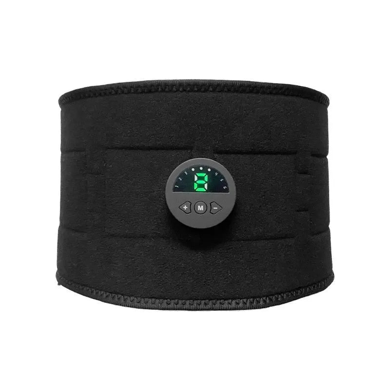 EMS fitness belt waist massager with silicone waistband, arm patch, abdominal patch, USB cable