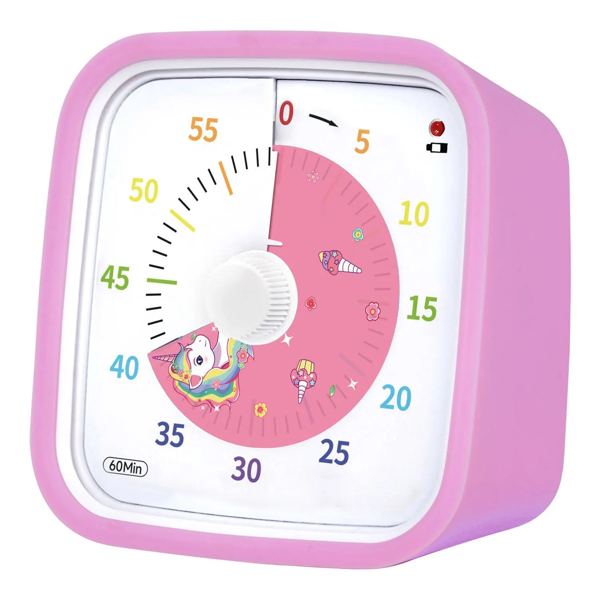 Anti-fall cartoon children's mute timer alarm clock with plastic shell and 10x10x6cm dimensions
