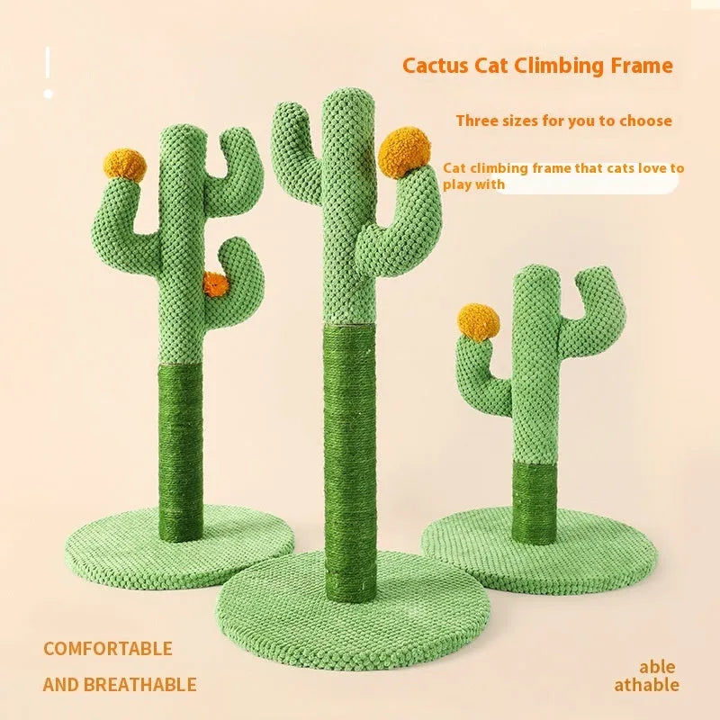 Masson Cactus or Coconut Tree design cat scratch board climber with sisal cotton thread scratching surface.