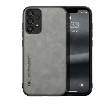 Sheep bark full cover mirror phone case for Samsung, PC and leather back cover in black, silver grey, green or blue.