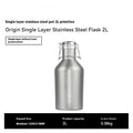 Stainless steel outdoor thermal pot with secure lid and large capacity design