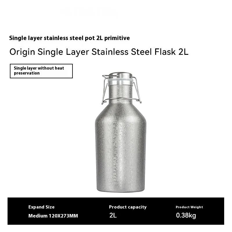 Stainless steel outdoor thermal pot with secure lid and large capacity design
