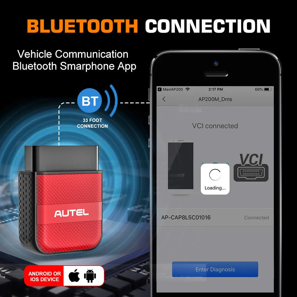 Daotong AP200H red car diagnostic scanner OBD2 code reader for all models 220V