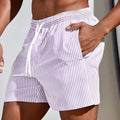Men's loose summer sports shorts in polyester mesh fabric with micro-elastic stretch