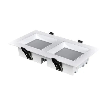 Ultra-thin square LED downlight with aluminium shell for ceiling grid installation