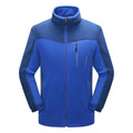 Unisex polar fleece cardigan in contrast colours, thick fleece with polar fleece lining, autumn winter outdoor wear