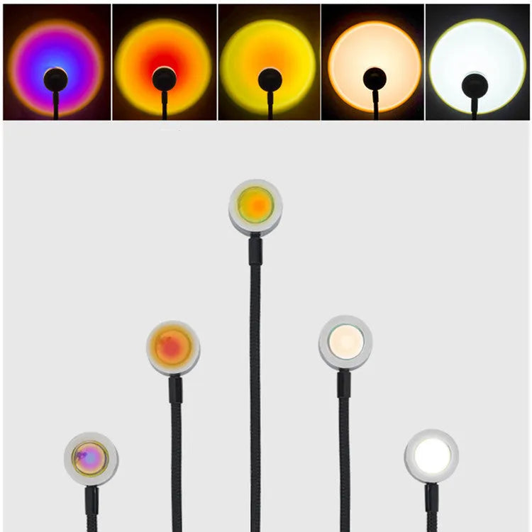 USB LED night light with aluminium shade and projection, available in 180mm, 280mm, 360mm sizes