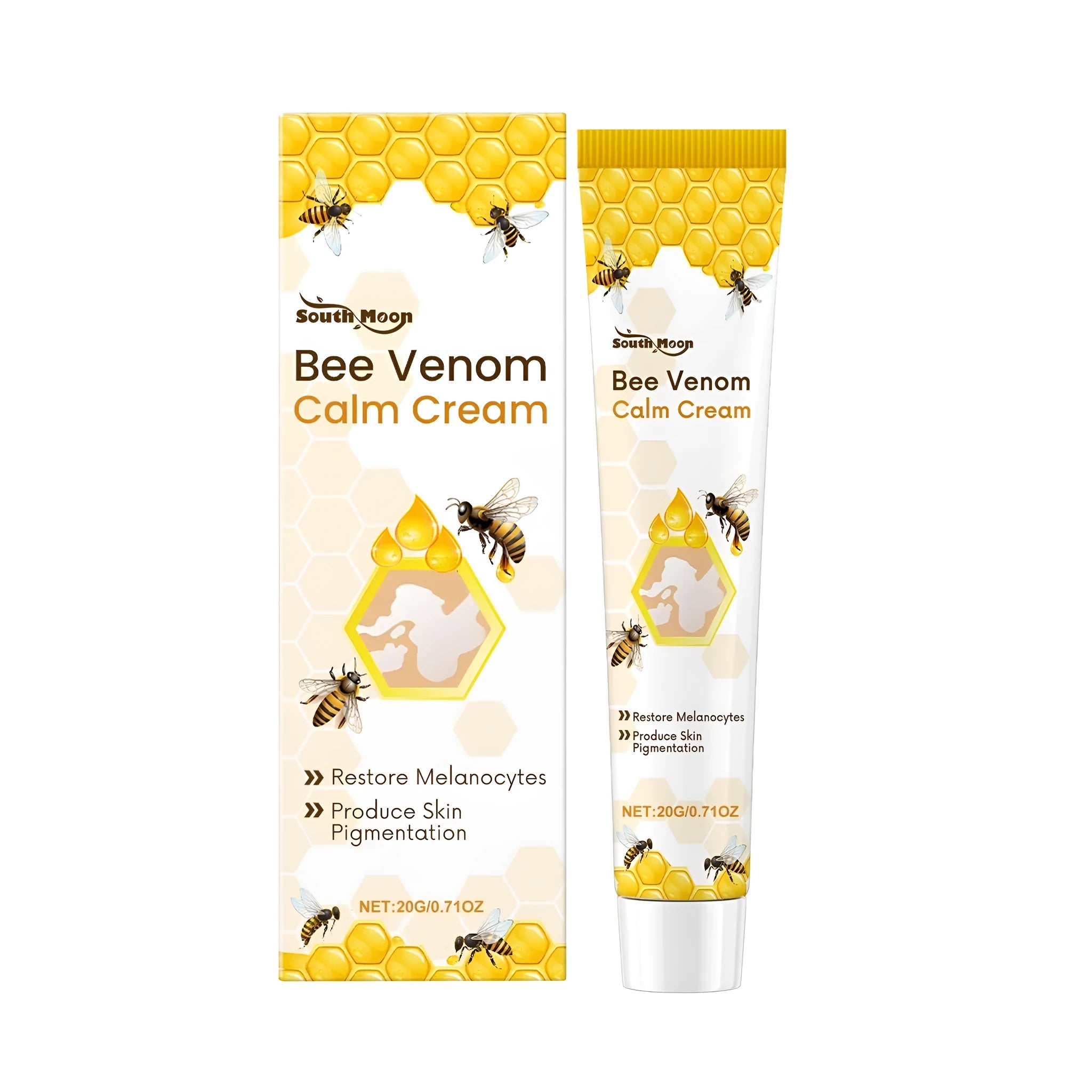 20g tube of White Spot Relief Cream with bee venom and botanical ingredients.
