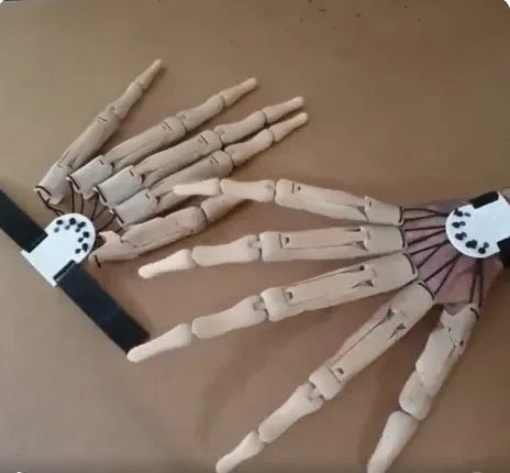 Halloween finger decoration props in latex, black and white paw styles, left right or pair options, OPP bag