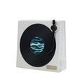 Retro creative Bluetooth speaker with USB power, 5W output, and 1800mah battery in white