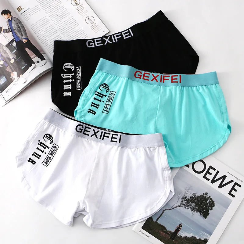 Men's loose cotton boxer shorts in six colours with sizes from L to 4XL