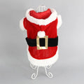 Red plaid acrylic skirt and vest set for small dogs, Christmas pet clothing, sizes XXS to L