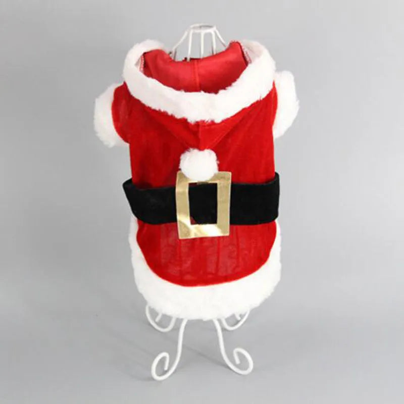 Red plaid acrylic skirt and vest set for small dogs, Christmas pet clothing, sizes XXS to L