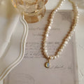 Adjustable French Court vintage style necklace with geometric pendant on alloy chain