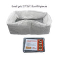 Plastic cat litter bags in S, M and L set with white mats, strainer and black garbage bags