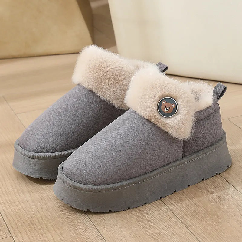 Women's casual flower sneakers with ankle wrap cotton slippers – flat heel, round toe, flyknit upper, multiple sizes