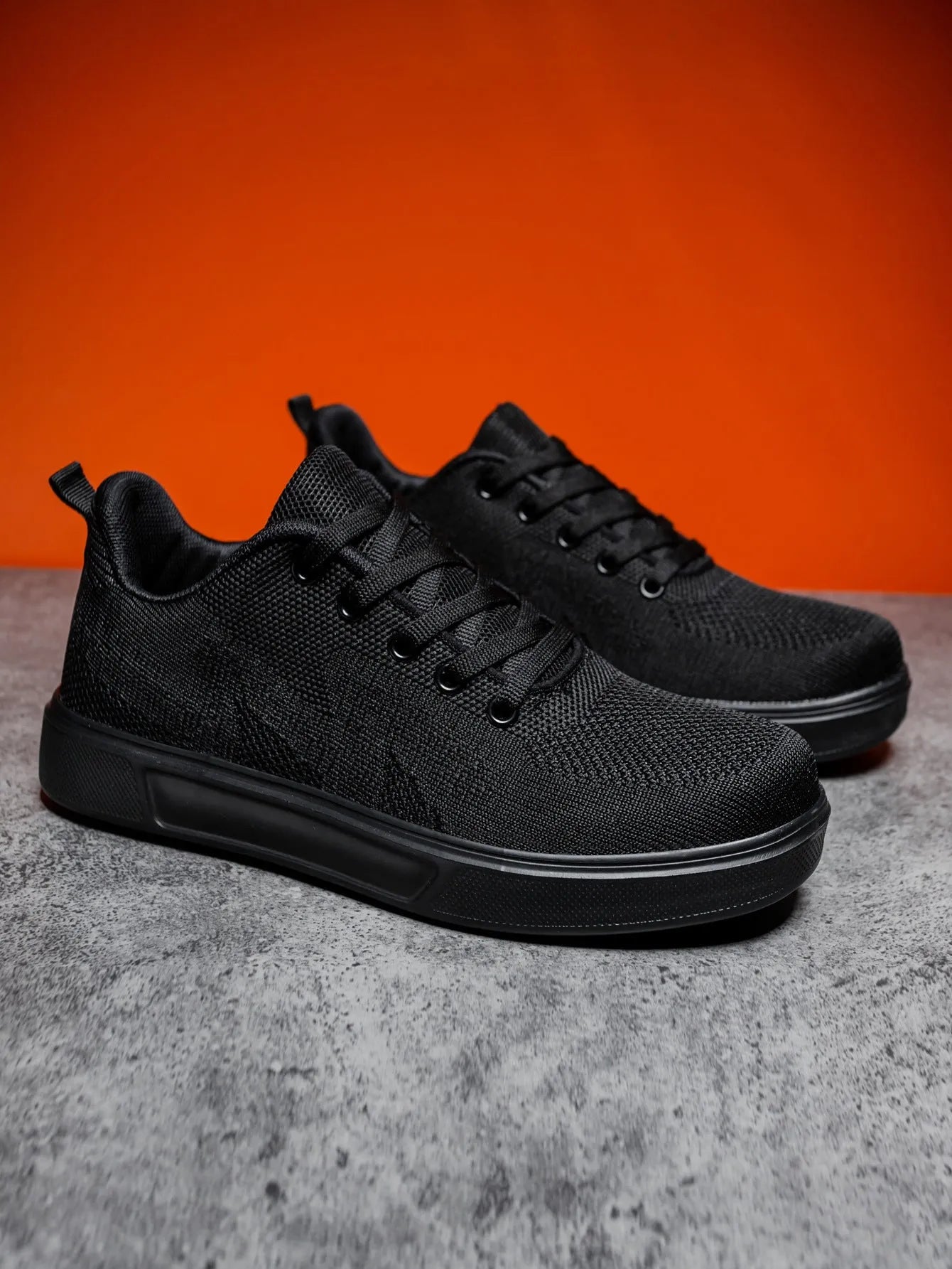 Light white sports casual shoes with mesh upper and thick EVA sole in black and white colour options
