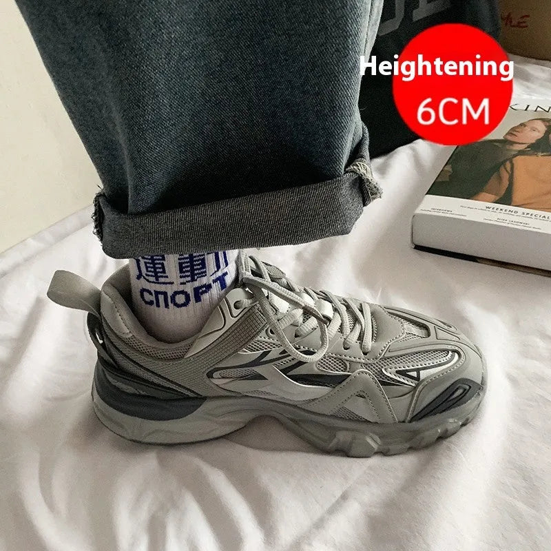 Casual breathable sports shoes with microfiber upper and rubber sole in multiple colour options