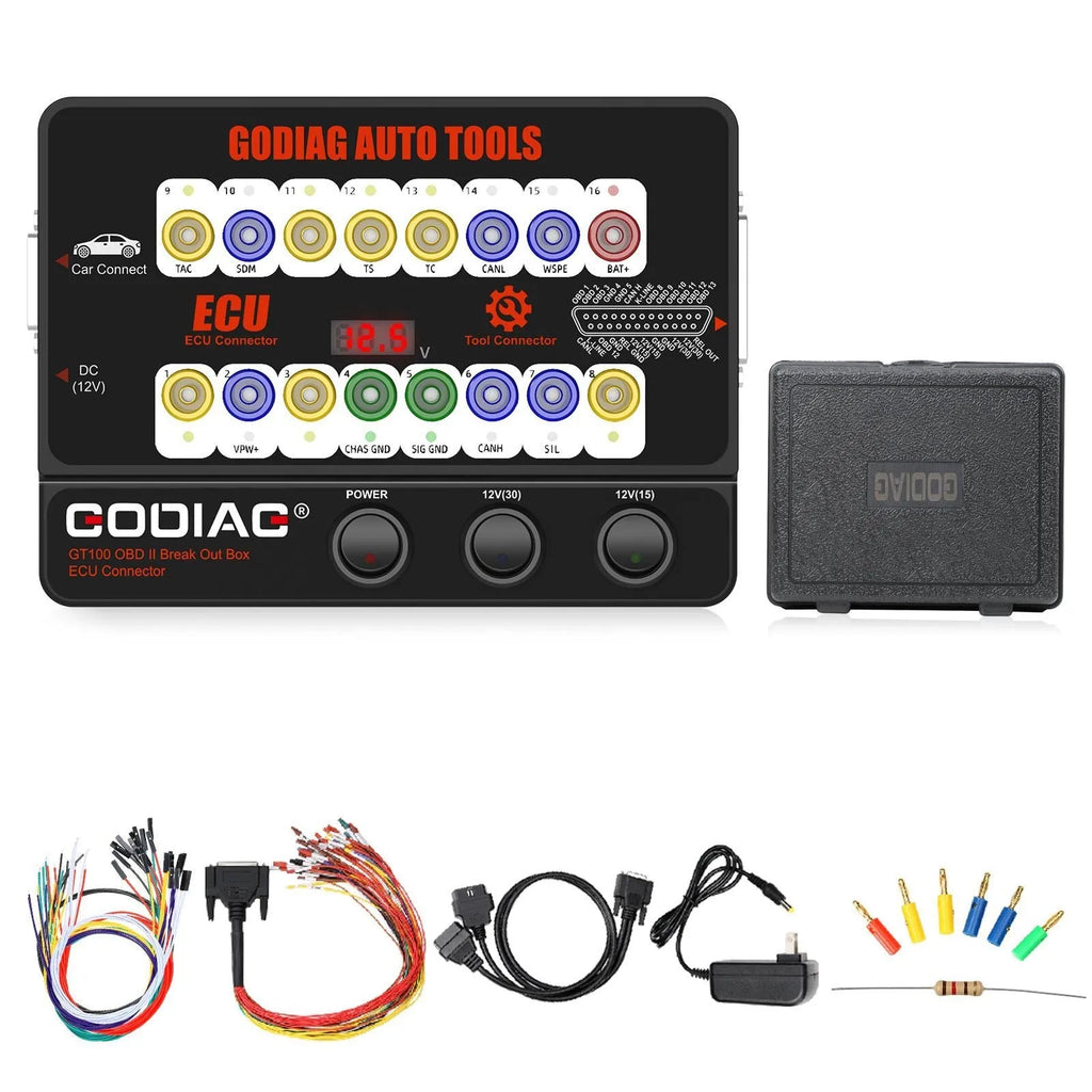 GT100 communication protocol tester with universal connection ports, compact size 23.3cm x 18.3cm x 7.2cm