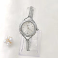 Ladies Mori-style quartz watch with 25mm dial on a metal chain strap in gold colour.