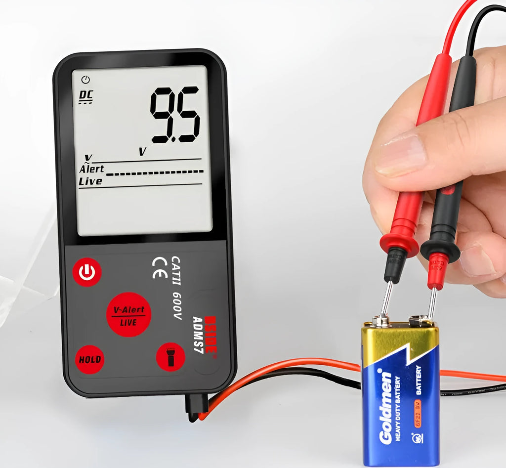 Intelligent large screen fully automatic ultra-thin digital multimeter card type 600V AC 6000 counts 14cm x 7cm x 1.5cm
