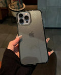 Acrylic thin mobile phone case back cover for iPhone, fine flash colour option, plastic moulding construction