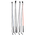Nylon fibre equestrian training whip with 160cm length and fibre glass core