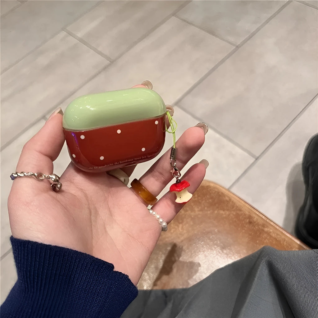 TPU earphone case with polka dot design for AirPods