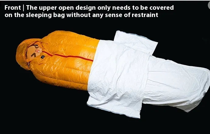 Mummy-style sleeping bag cover for adult outdoor climbing and travel with dirt-proof protection