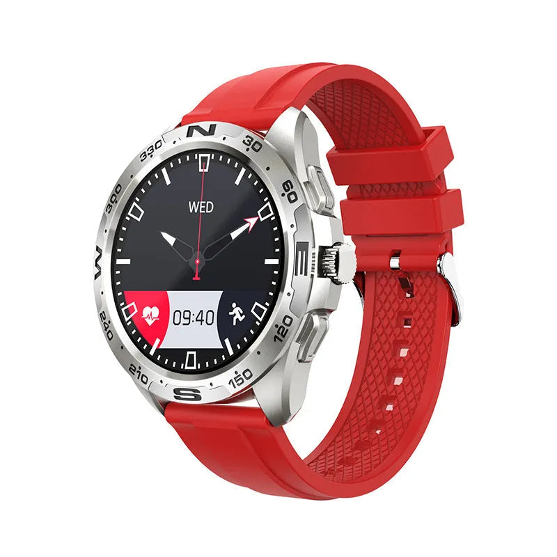 1.32 inch smart watch with health monitoring features and silicone wristband