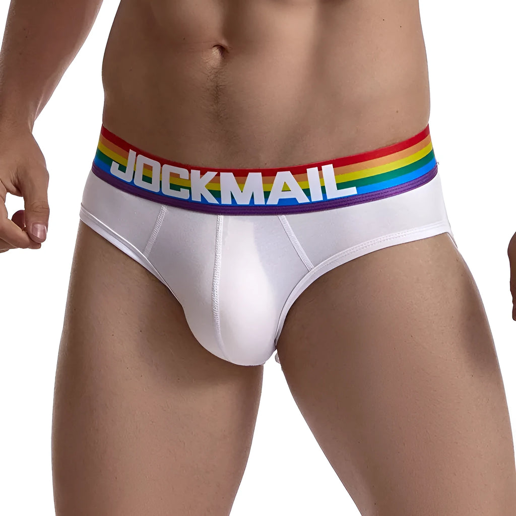 Low waist nylon briefs for men, pure colour solid black, transparent fabric, size L