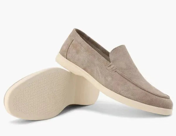 Men's artificial leather summer loafers with round toe and flat heel, available in multiple colours and sizes 37-48