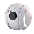 White plastic robot cat pet companion device with USB charging cable