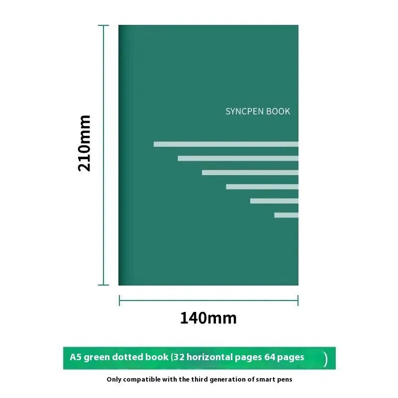 Loose spiral notebook filling paper with 64 Zodiac Forest Paper sheets and metal core refills for 6-hole binders