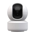 5G dual band wireless security camera with night vision and built-in microphone on a white background