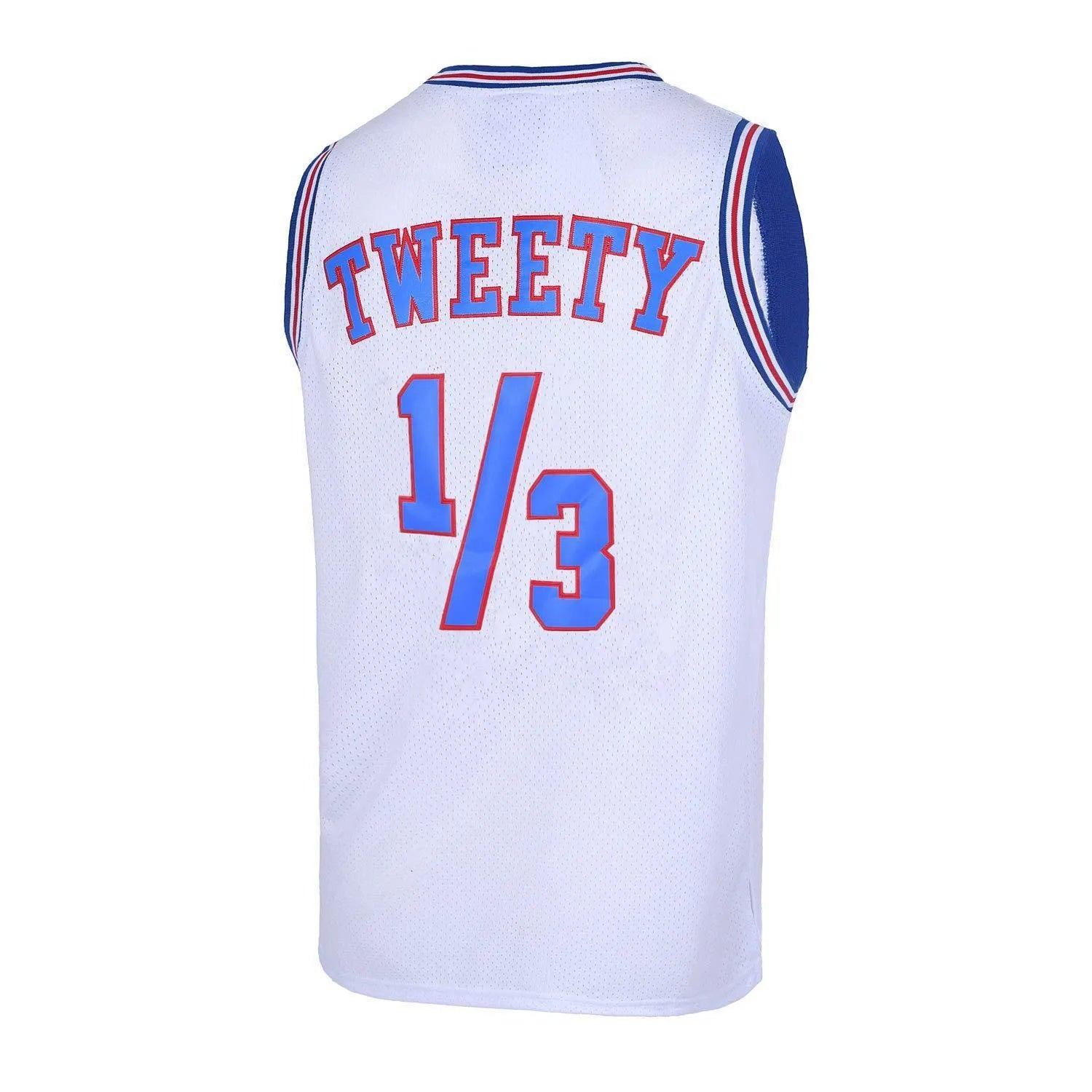 Space Movie embroidery retro basketball tank top in black colour option front view