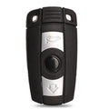 BMW CAS3 semi-intelligent car key remote control unit with three metal keys, HU92 model.