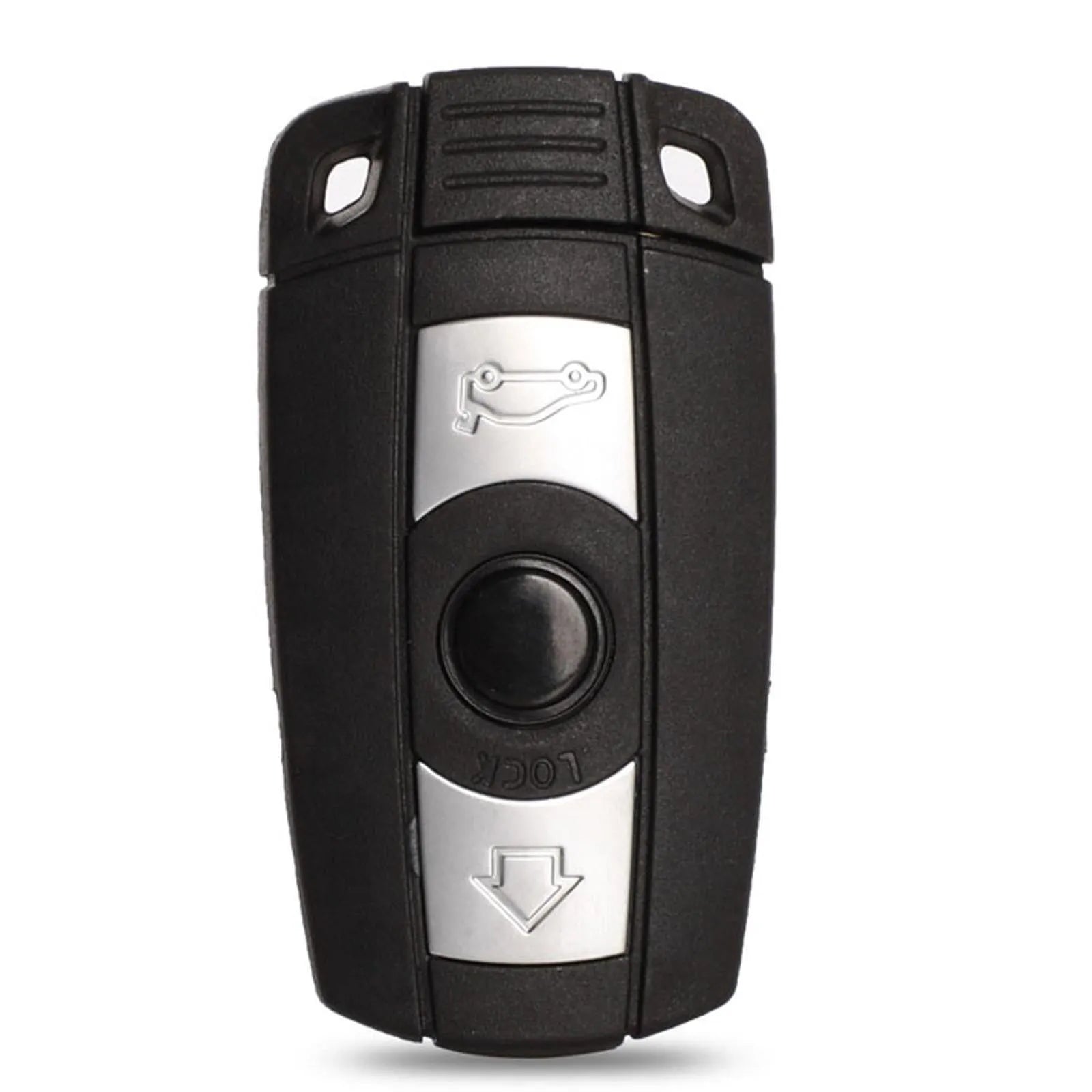 BMW CAS3 semi-intelligent car key remote control unit with three metal keys, HU92 model.