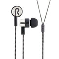 Classic braided in-ear headset with nylon cloth line and 3.5mm plug in blue, gold, red, silver gray